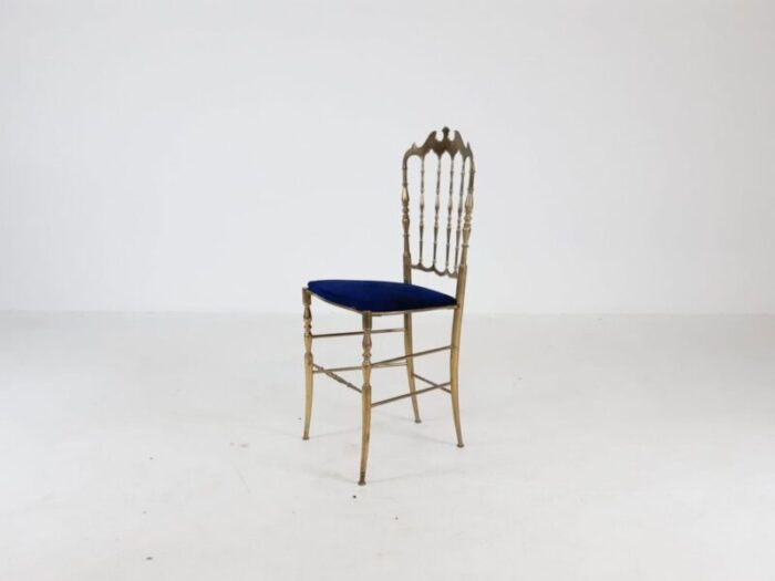 brass dining chair by giuseppe gaetano descalzi 1950s 1