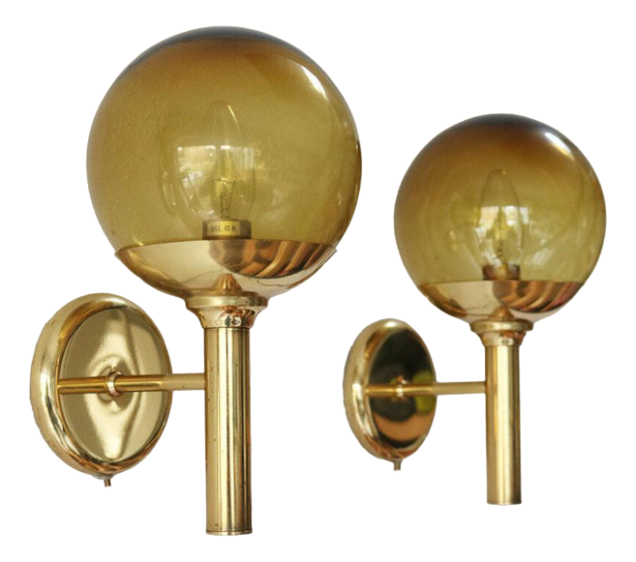 brass wall light by sven mejlstrm for mejlstrm belysning 1960s 5846