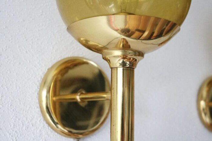 brass wall light by sven mejlstrm for mejlstrm belysning 1960s 5894