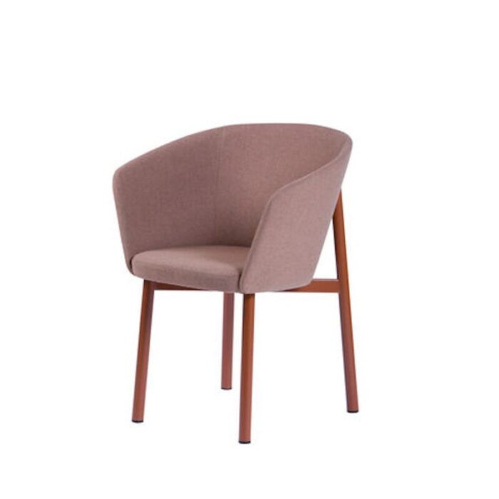 bridge pink residence armchair by jean couvreur 1