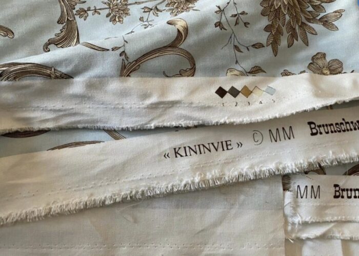 brunschwig and fils kininvie neoclassical cotton textile robins egg blue 2000 415 yards 7354