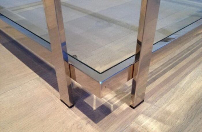 chrome coffee table 1970s 8