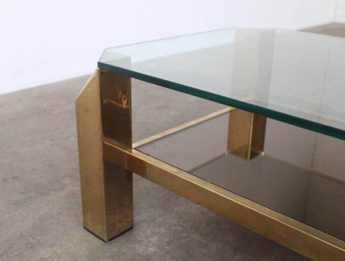 coffee table from belgo chrome 1970s 2