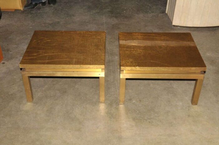 coffee tables by guy lefevre for maison jansen 1950s set of 2 7