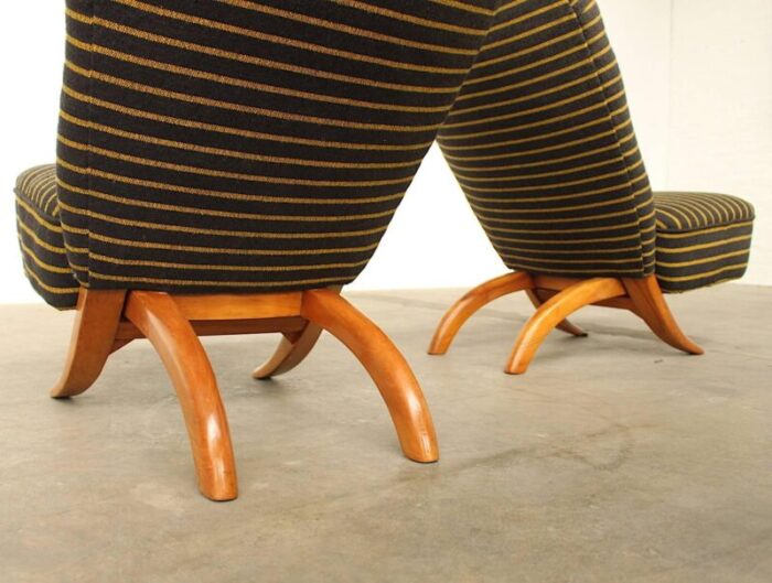 congo chairs by theo ruth for artifort 1950s set of 2 5