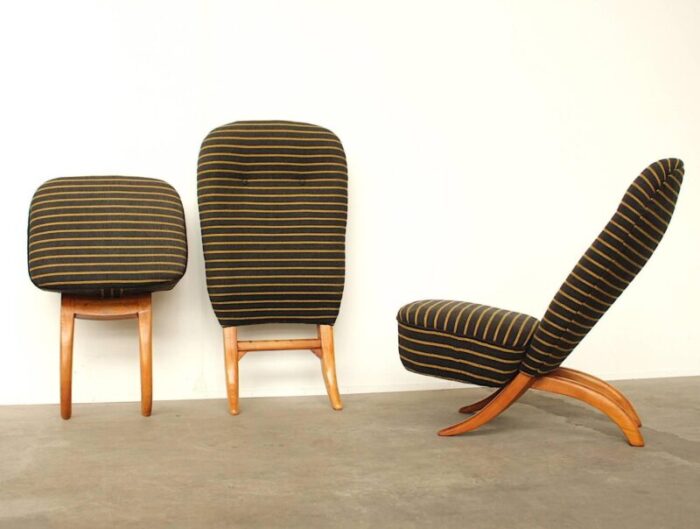 congo chairs by theo ruth for artifort 1950s set of 2 7