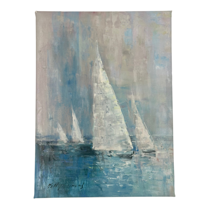 contemporary sailboat painting by matt thomas 4432