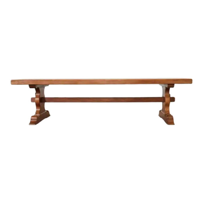 country french provincial oak farmhouse trestle dining table 7639