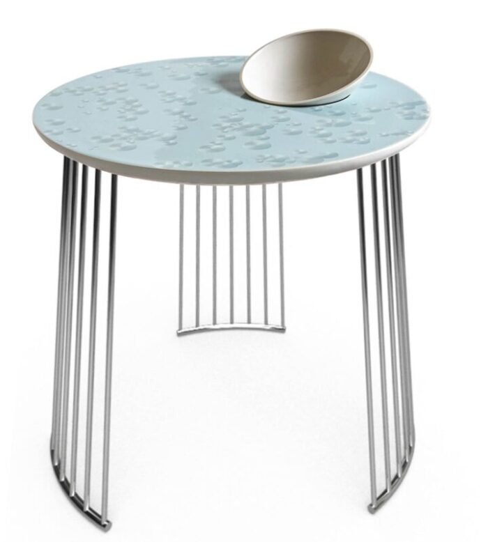 crystal moment table with bowl from lladro 1