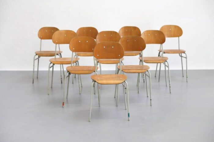 czech dining chairs 1960s set of 10 2