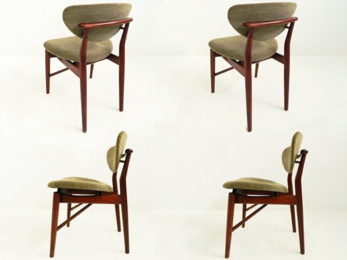 danish model 108 dining chairs by finn juhl 1946 set of 4 4