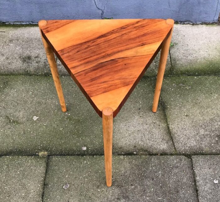 danish modern walnut oak side table by edmund jorgensen 1960s 1