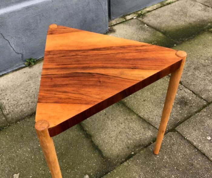 danish modern walnut oak side table by edmund jorgensen 1960s 3