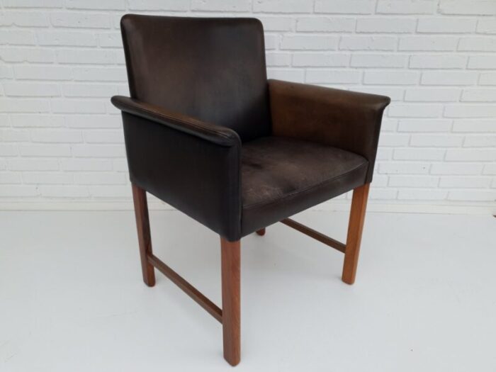 danish rosewood and leather armchair by hans olsen for skipper 1960s 16