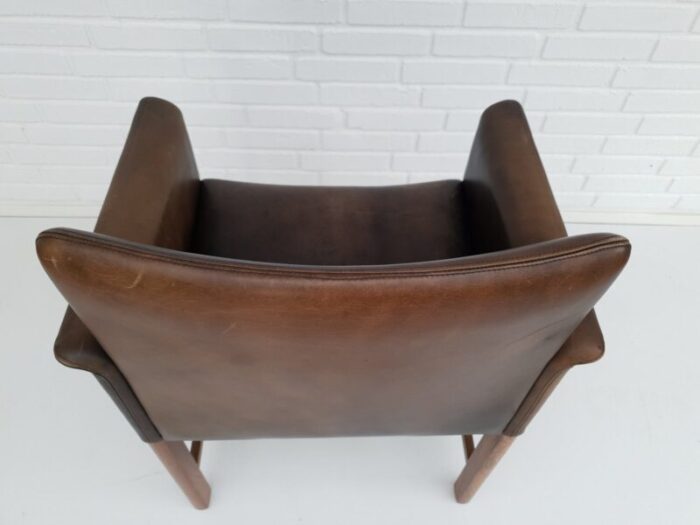 danish rosewood and leather armchair by hans olsen for skipper 1960s 5