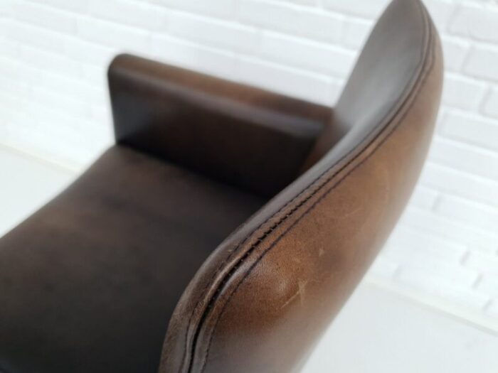 danish rosewood and leather armchair by hans olsen for skipper 1960s 7