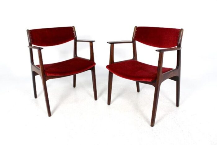 danish rosewood dining chairs by henning kjaernulf for soro stolefabrik 1960s set of 2 5