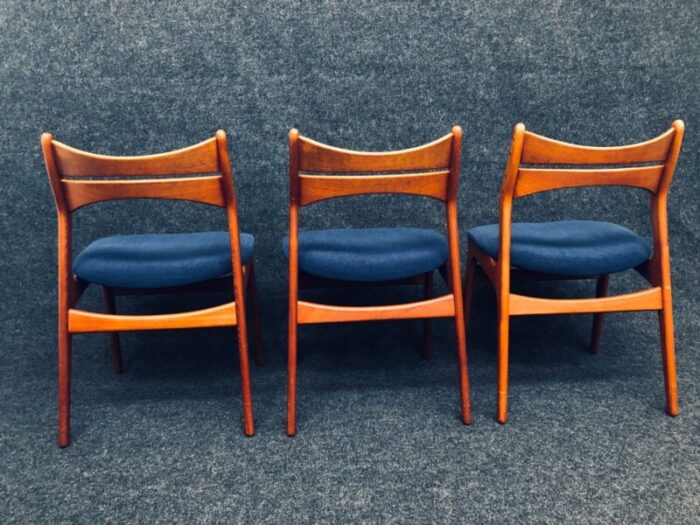 danish teak dining chairs by erik buch for chr christiansen 1960s set of 7 2