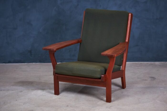 danish teak model ge320 armchair by hans j wegner for getama 1960s 3