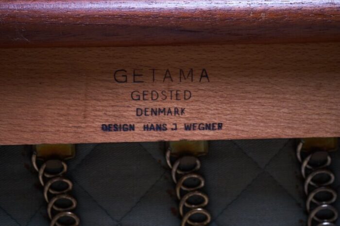 danish teak model ge320 armchair by hans j wegner for getama 1960s 8