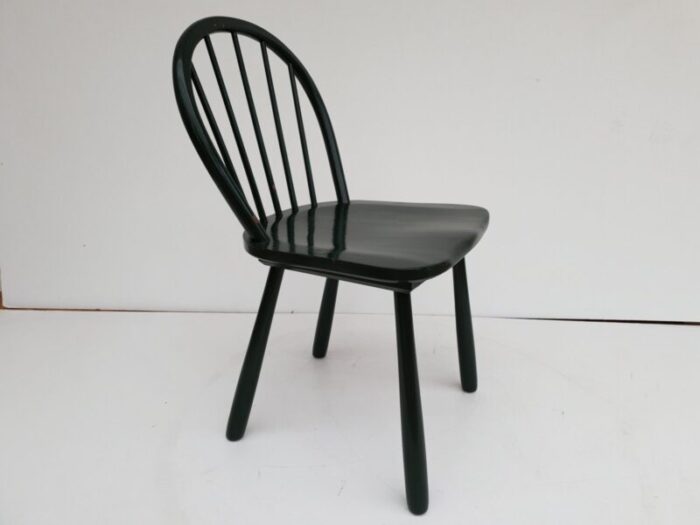 danish teak wood 1550 side chair from fritz hansen 1950s 9