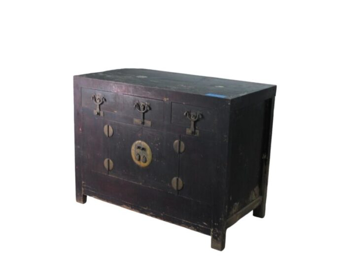 dark brown antique chinese sideboard 3462