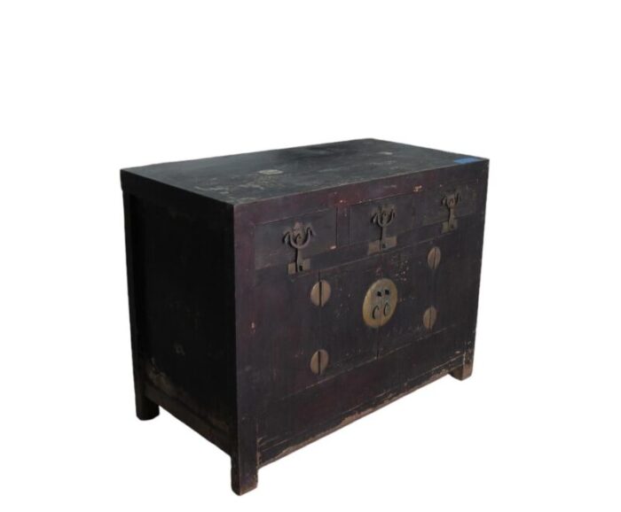 dark brown antique chinese sideboard 8025