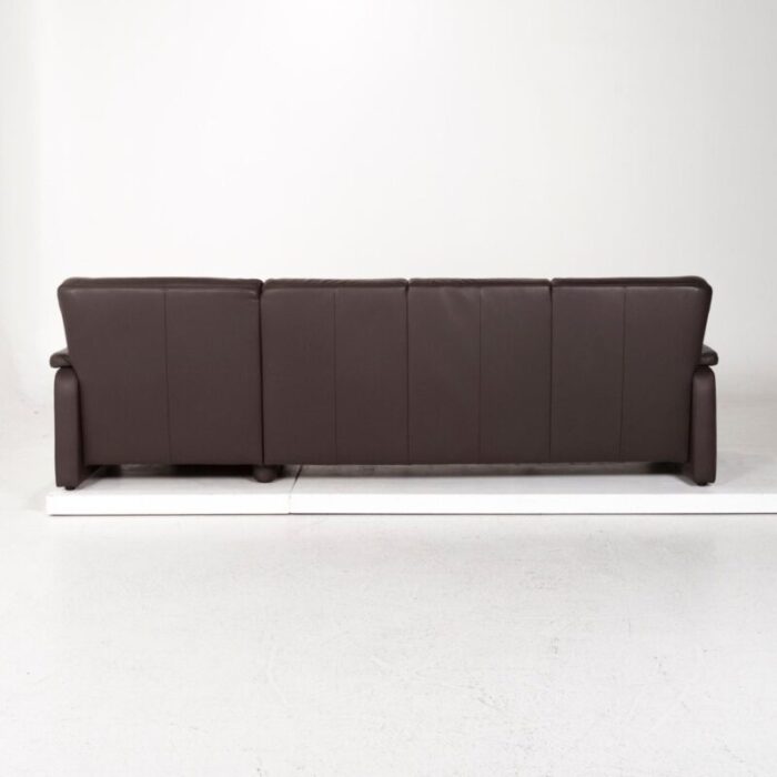 dark brown leather corner sofa from himolla 11