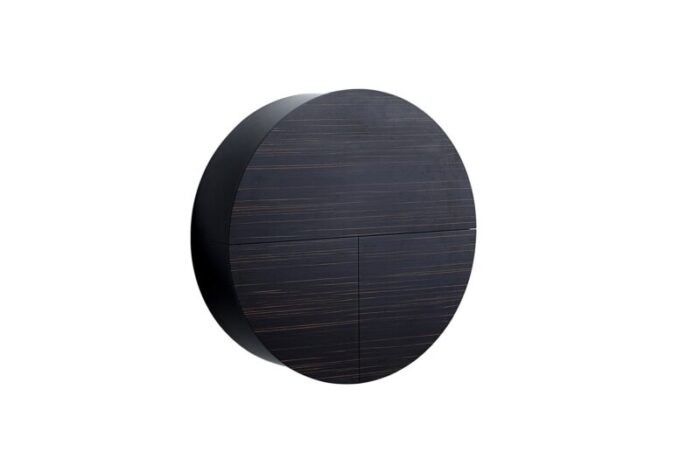 dark ebony veneer multifunctional pill cabinet by dalius razauskas for emko 1