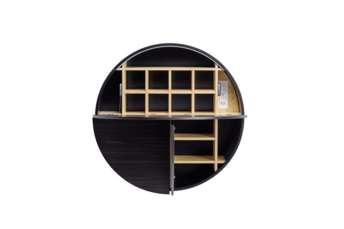 dark ebony veneer multifunctional pill cabinet by dalius razauskas for emko 3