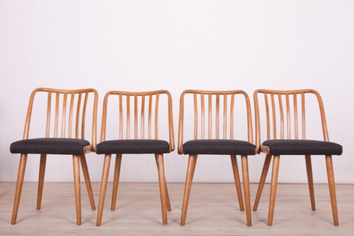 dining chairs by antonin suman for ton 1960s set of 4 2