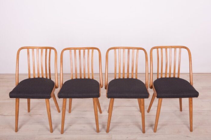 dining chairs by antonin suman for ton 1960s set of 4 3