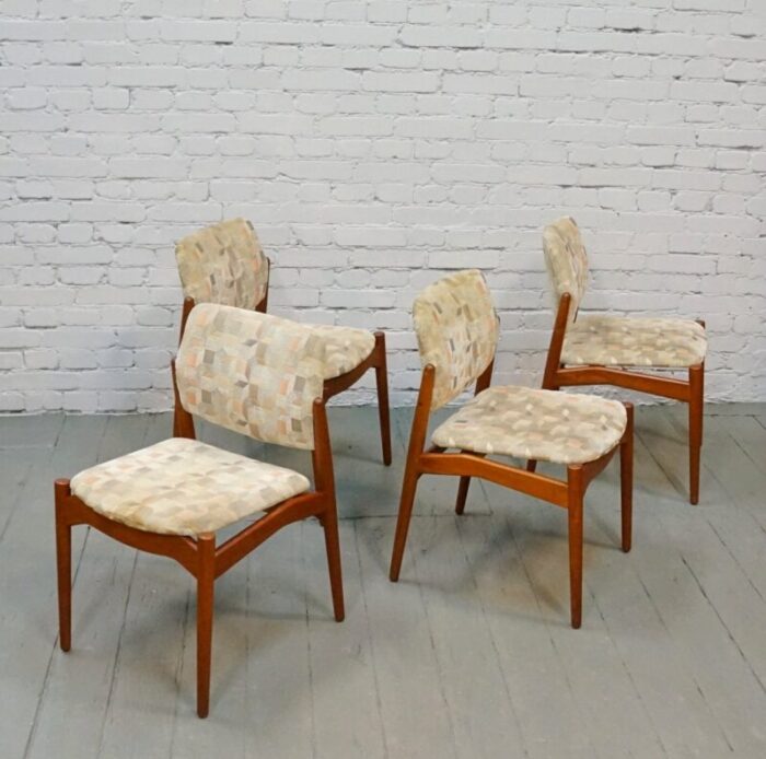 dining chairs by erik buch for orum mobelfabrik 1960s set of 4 10