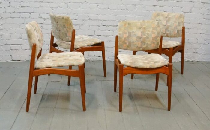 dining chairs by erik buch for orum mobelfabrik 1960s set of 4 4