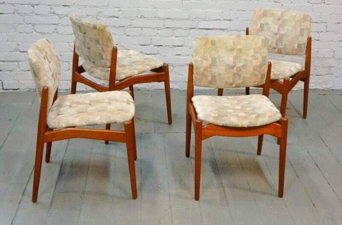 dining chairs by erik buch for orum mobelfabrik 1960s set of 4 7