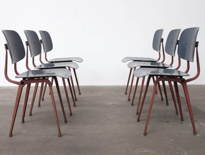 dining chairs by friso kramer for ahrend de cirkel 1953 set of 6 7