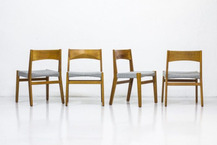 dining chairs by john vedel rieper for erhard rasmussen 1957 set of 4 1