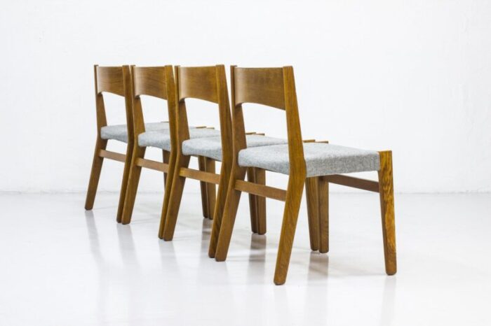 dining chairs by john vedel rieper for erhard rasmussen 1957 set of 4 4