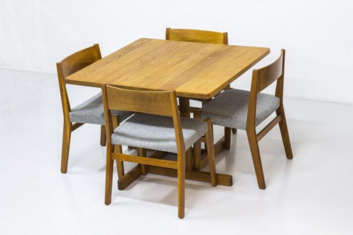 dining chairs by john vedel rieper for erhard rasmussen 1957 set of 4 5