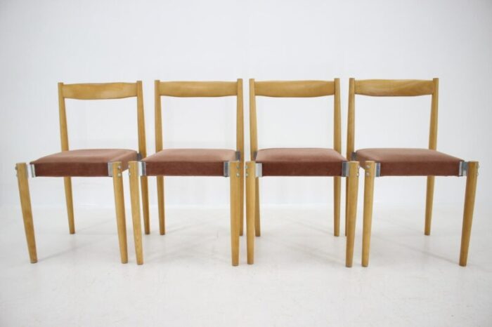 dining chairs by miroslav navratil 1970s set of 4 1