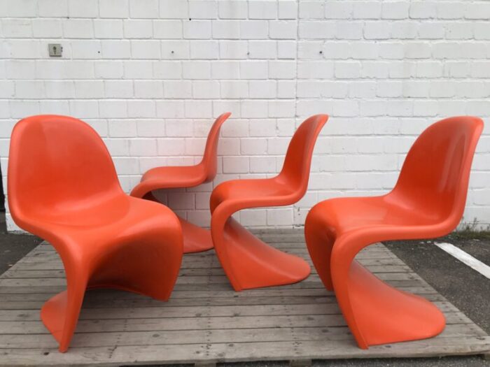 dining chairs by verner panton for fehlbaum 1973 set of 4 13