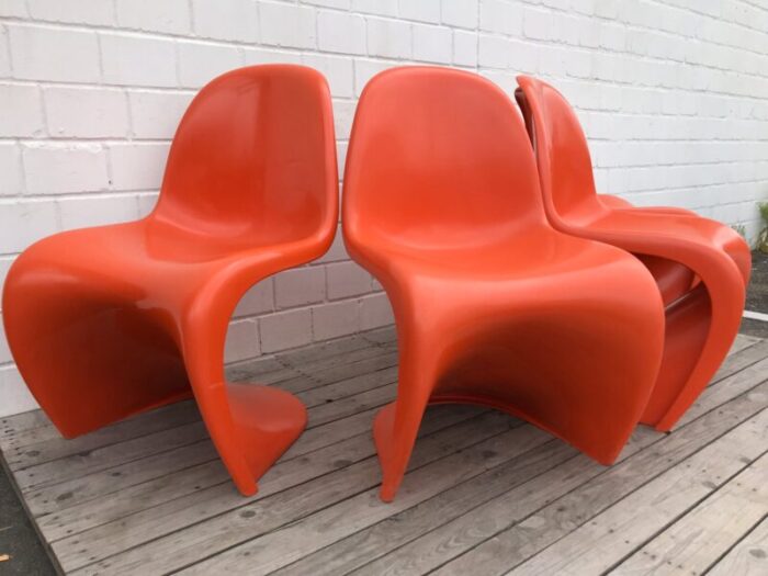 dining chairs by verner panton for fehlbaum 1973 set of 4 17