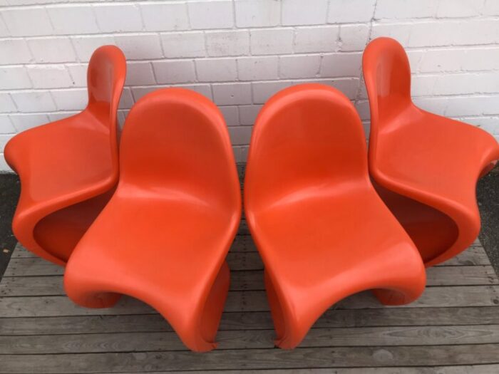 dining chairs by verner panton for fehlbaum 1973 set of 4 22