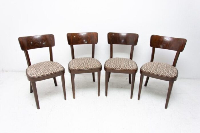 dining chairs from thonet czechoslovakia 1950s set of 4 2