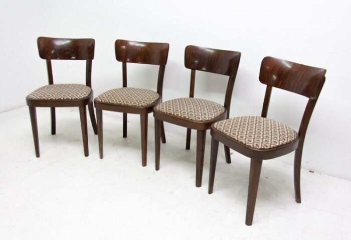 dining chairs from thonet czechoslovakia 1950s set of 4 3