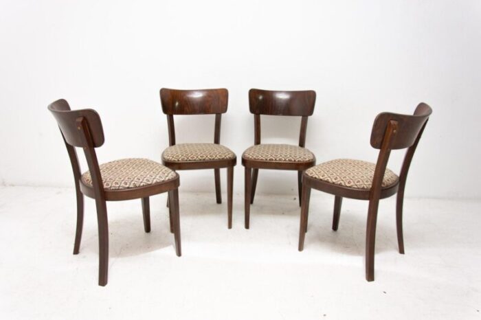 dining chairs from thonet czechoslovakia 1950s set of 4 4