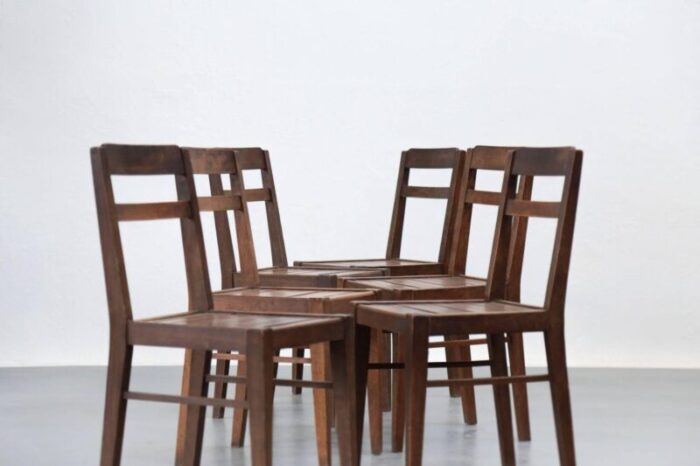 dining chairs in the style of rene gabriel 1960s set of 6 2