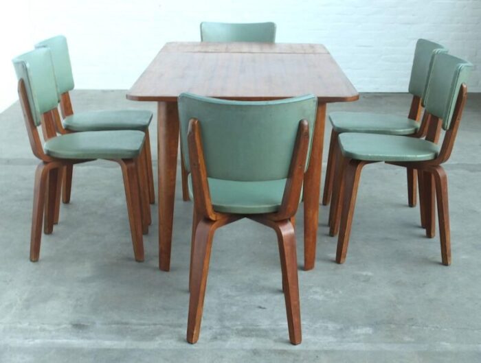 dining table chairs set by cor alons for gouda den boer 1949 1