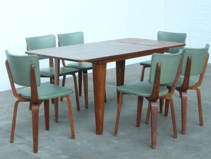 dining table chairs set by cor alons for gouda den boer 1949 5