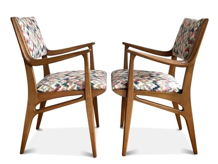 drexel profile arm chairs by john van koert a pair 2764